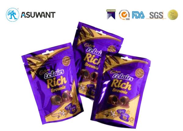 O alimento de Mylar da folha de alumínio ensaca doces de chocolate levanta-se sacos do empacotamento de alimento