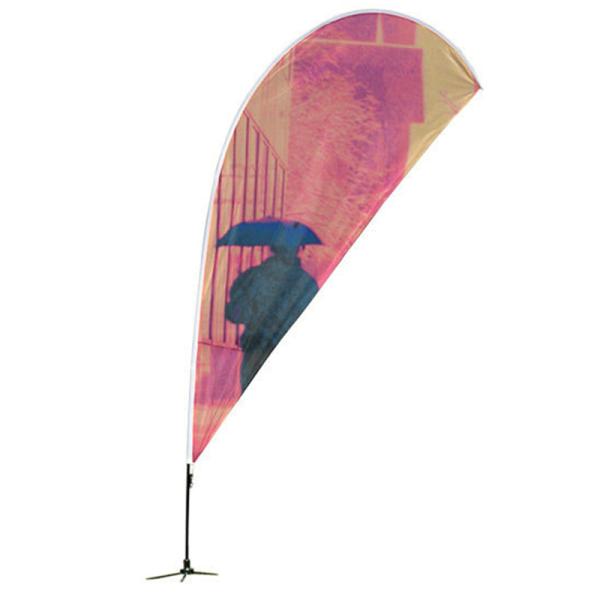 Polyester Promotional Feather Flags Advertising exhibition event outdoor Flying Beach