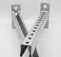 Concrete Diagonal Brace 316L Steel Plate Brackets Metal Bracket Seismic 10mm ASME