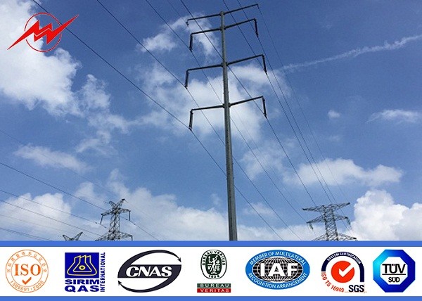 Lattice Masts Galvanized Electrical Power Pole For Power Transmission Line