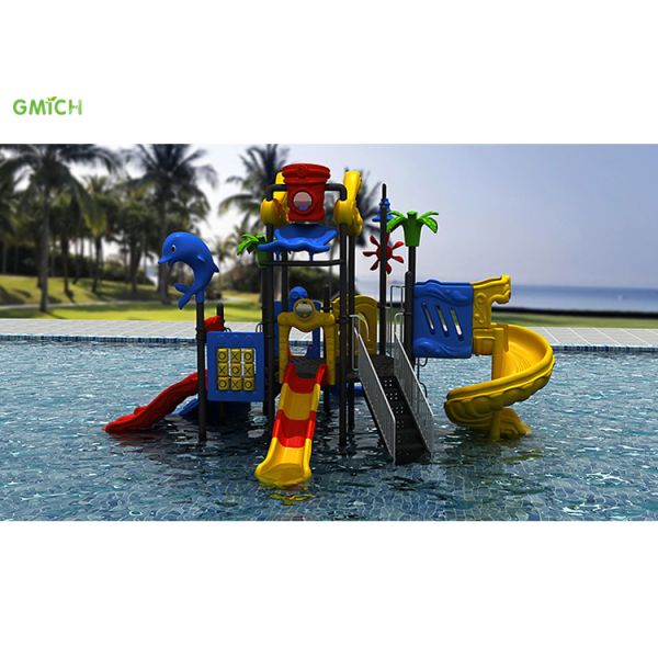 Kids Outdoor Water Park Equipment Commercial Swimming Pool Water Slide Play Playground