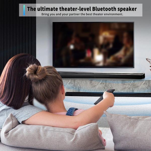 Expérience immersive Barre de son audio domestique Barre de son TV 75 pouces 5W * 4