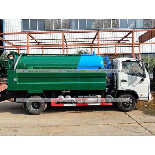 Forland 5,000Liters Sewage Tank 2,000Liters Water Tank High Pressure Cleaning Sewage Suction Truck