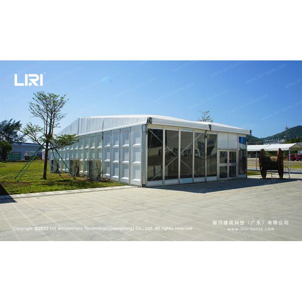 China Big 6061 Aluminum Outdoor Event exhibition Tents With Glass And ABS Walls