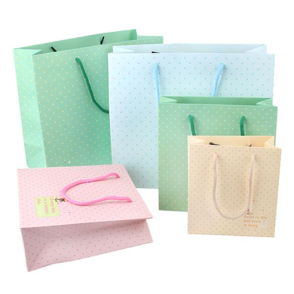 Gold stamping logo printing fashion luxury biodegradable jewelry paper gift bag