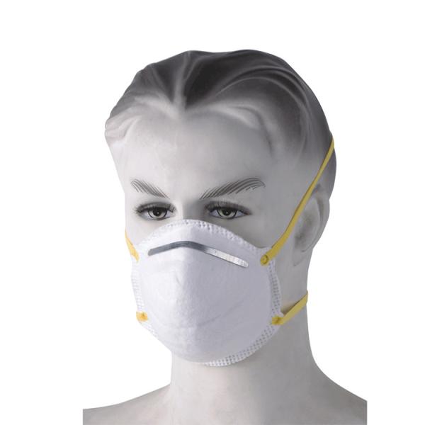 Máscaras faciais não tecidas DM007 de forma de taça descartáveis de fusão e sopro com nariz