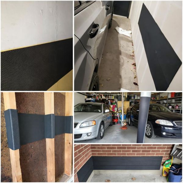4mm Black Garage Wall Protector Waterproof EVA Foam Car Door Bumper Guard
