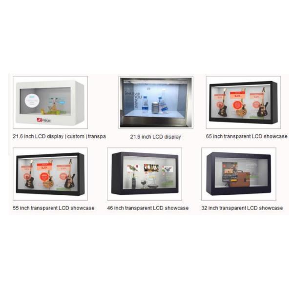 Экран касания LCD 21,5 дюймов прозрачный, рекламируя прозрачную витрину дисплея