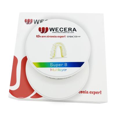 La zircone dentaire du DAO FAO de B1 Preshade bloque 3D le pro système ouvert 98x22mm