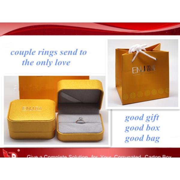High-grade couple rings box,logo with hot-gilding