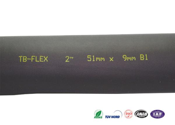 Flexible 51mm / 2 Inch Foam Pipe Insulation , Air Conditioner Tube Insulation