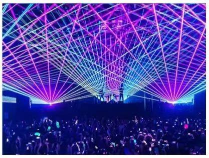 AC100V-250V 50/60Hz Movable 2W Full-Color Animation Waterproof Laser Light for Outdoor