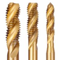 M12 Titanium Coated Spiral Flute HSS Machine Taps DIN371