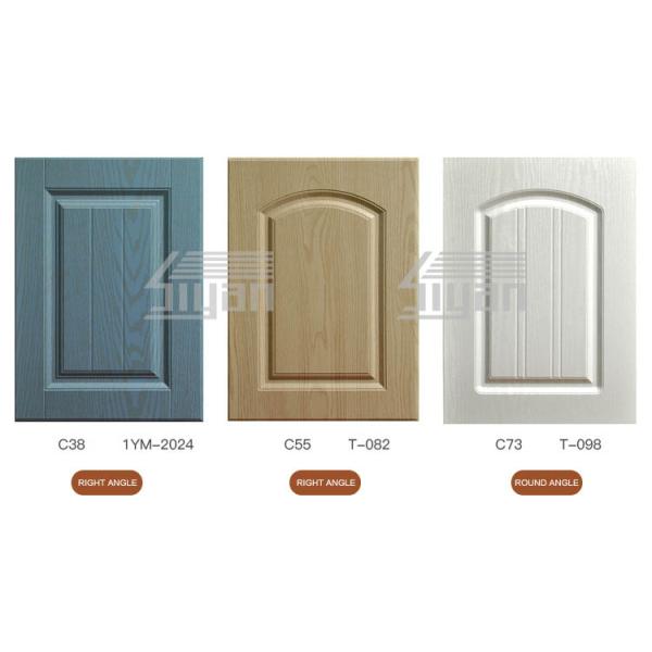 Cnc Routed Mdf Classic Cabinet Doors European Style Warm White Color For Kitchen