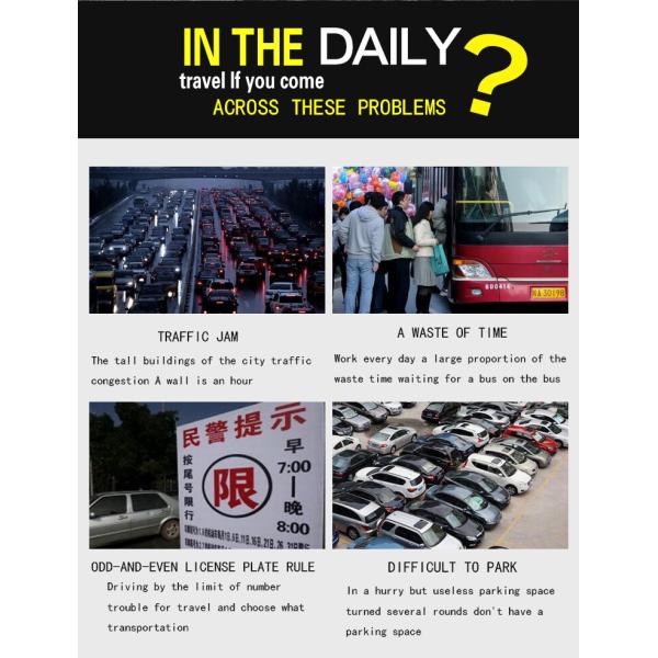 Lightweight Folding Electric Mobility Scooters Black Folding Motorized Scooter