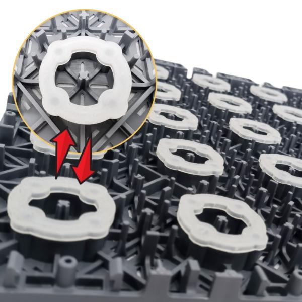 Mobile Diy Logo Interlocking Sports Flooring Mat para Basketball Outdoor Pickleball Court