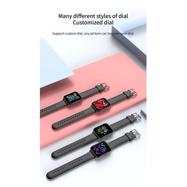 Smartwatch шкалы секундомера 180mAh квадратный с сидячим напоминанием