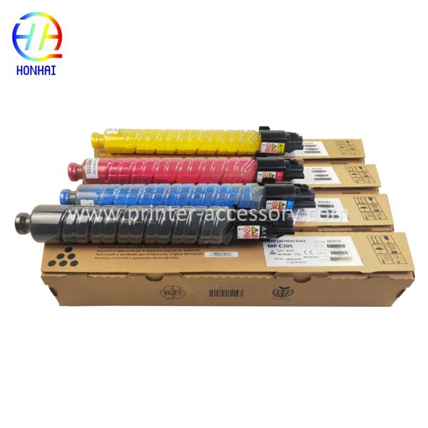 Compatible New High-Yield Toner Cartridge Set for Ricoh MPC305 with OEM Code 842079-842082