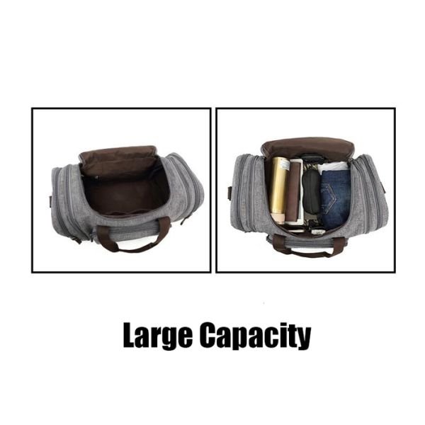 Canvas 5 Colors Overnight Carry On Size Duffel Bag