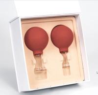 2 PCes do grupo colocando facial do vácuo reusável vermelho diferente de China da oxidação do tamanho, copos colocando da terapia, jogo colocando facial