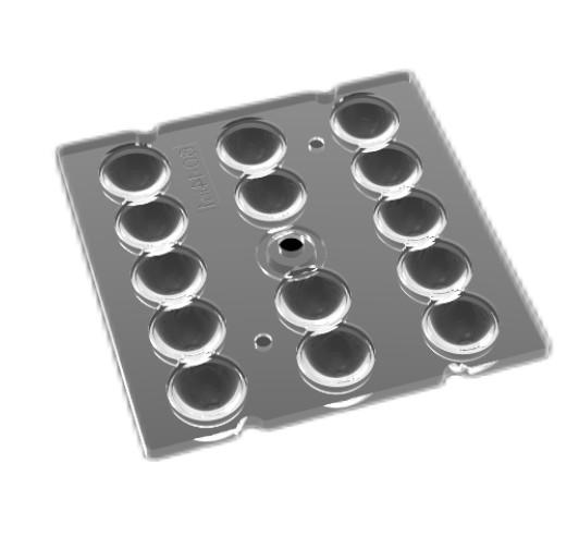 Peso leve da lente de 3030 Chips Square High Bay Light para a iluminação exterior