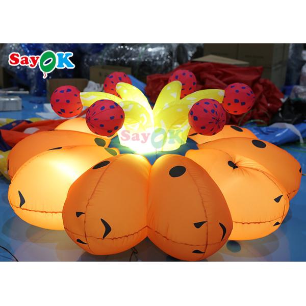 заводы приведенные цветка ткани 190T Оксфорда раздувные для освещения украшения свадьбы