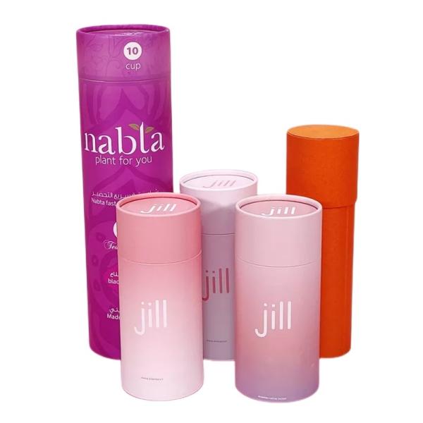 Lipstick Packaging Cylinder Paper Box , CMYK Eco Friendly Cosmetic Containers