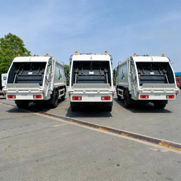 New Shacman HOWO Dongfeng 4X2 6X4 Transfer Refuse Vehicle Rear Side Loader Swing Arm Hook Lift Hooklift Waste Compactor Garbage Collection Truck