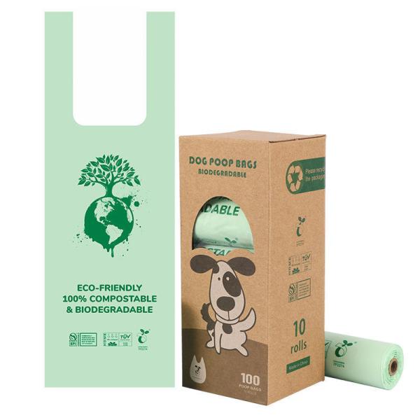 Compostable Mailing Bag PLA Material Flexiloop Handle Customizable Color And Size