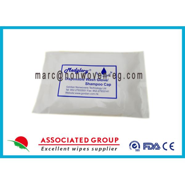 Перчатка влажного мытья больницы безводная Microwavable для чувствительной кожи