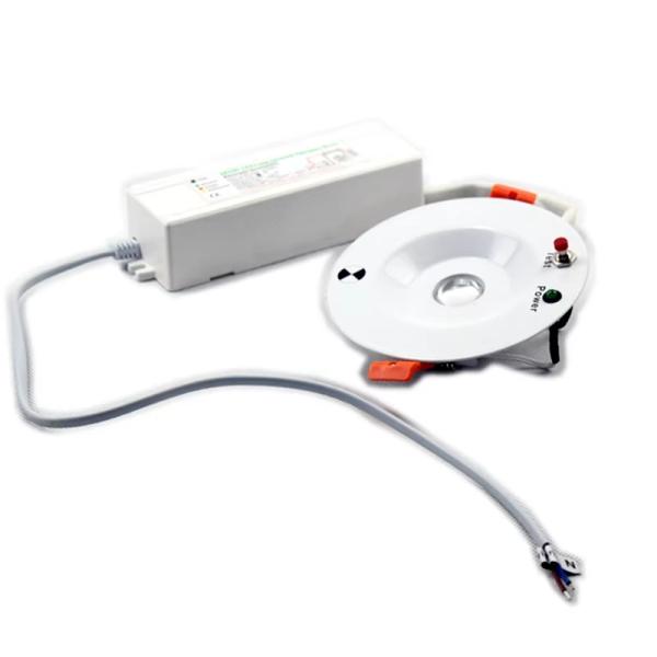 Indoor 3W Round LED Emergency Downlight with Red Blue Indicator and Support Dimmer NO