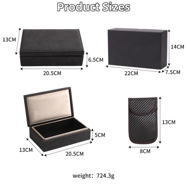 RFID Bluetooth Shielding Faraday Bag Personalized Car Key Case For Men And Women