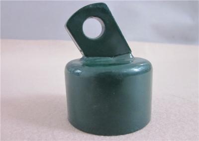1-3/8 Green Color Chain Link Fence Rail End , Pressed Steel Top Rail End Caps