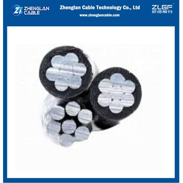 Overhead Insulated Cable ABC 0.6/1KV AAC/XLPE+ACSR 2X6AWG+1X6AWG Triplex Type Aluminum Conductors