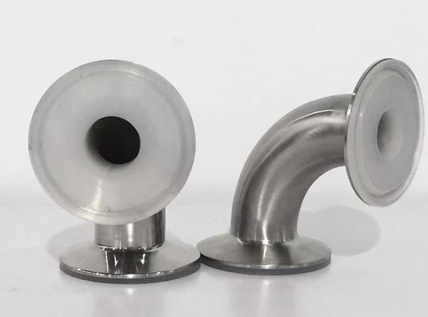 SS304 PFA Pipe Fittings 90 Degree Tri Clamp Fittings For Pharmaceutical Industry