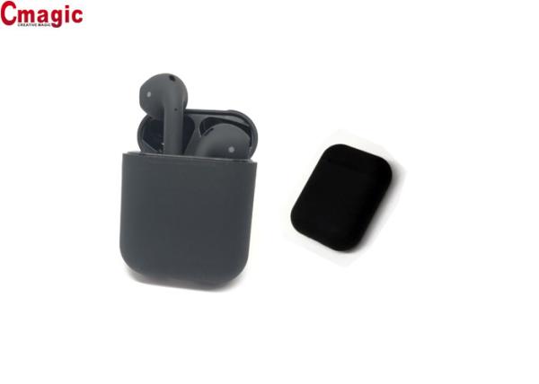 Black Cordless In Ear Bluetooth Headphones , Wireless Bluetooth Earbuds For Phones