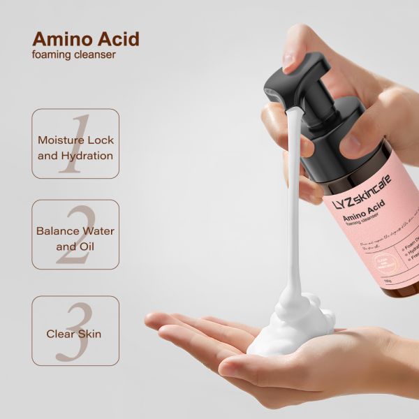 Niacinamide Foam Cleanser Whitening Acne Cosmetic Skin Care Beauty Oil Control Foaming Face Wash Amino Acid Facial Cleanser