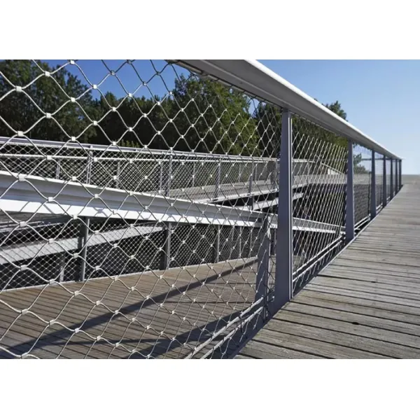 Custom Ferrule Type Inox 316 Wire Rope Net Flexible Stainless Steel Cable Webnet X Tend Mesh