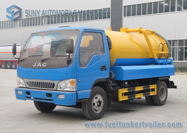 JAC RHD LHD 6000L  Sewage Vacuum Truck With Pump 6000 L Water Tank Volume