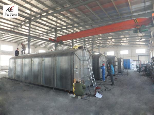 30 - 50l Bitumen Heating Machine , Integrated Piping Circuit Asphalt Plant Pitch Tank
