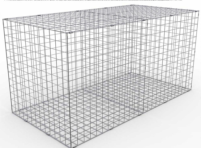 PVC 8x10cm покрыл подпорную стенку ячеистой сети корзин Gabion