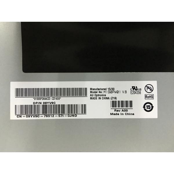 19inch Monitor LCD Panel 1440*900 Brightness 250cd/m² M190PW01 V8 Antiglare