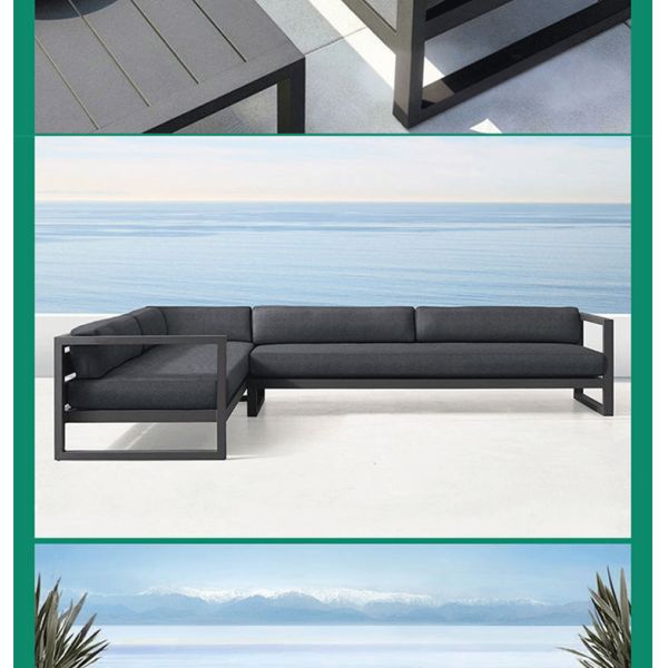 Sofa Garden Sets Waterproof Sunscreen Leisure Seat Supplier Outdoor Aluminum Furniture Set