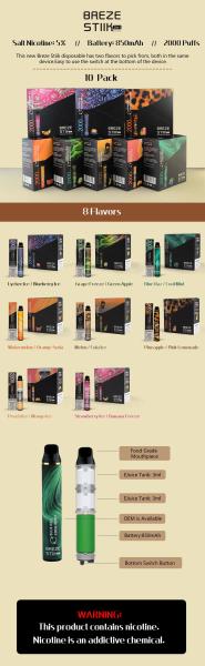 Anti Leak Vgod Stig Disposable Vape Pod Lush Ice Mango Bomb Flavors