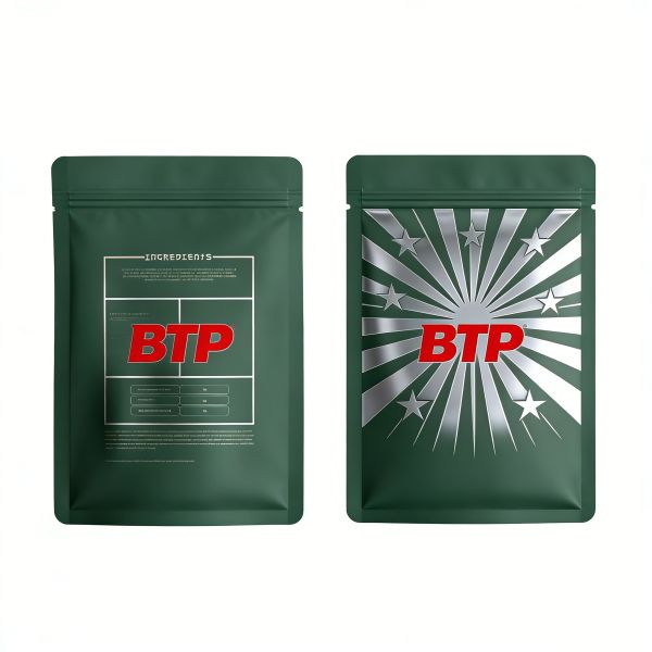 Luxury Dark Green Matte Stand up Pouch with Gold Foil Print Heat Resistant Zipper Top Disposable for Tea & Coffee Packaging