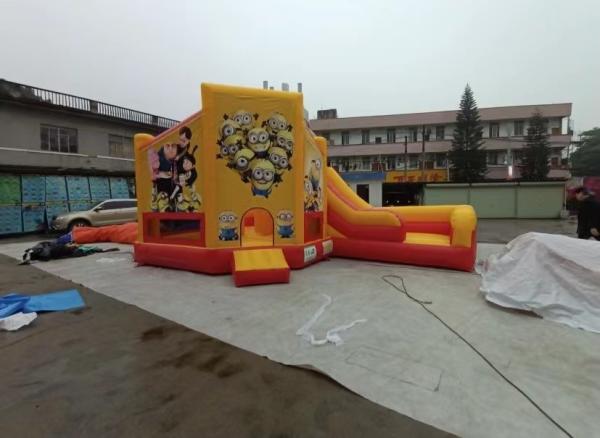 da casa inflável do leão-de-chácara de encerado do PVC 18oz corrediça de água seca