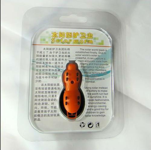 Orange Solar Energy Toys Solar Worm Toys For Children OEM/ODM