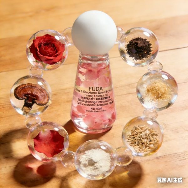 Rose Ganoderma Spore Brightening Firming Essence Oil