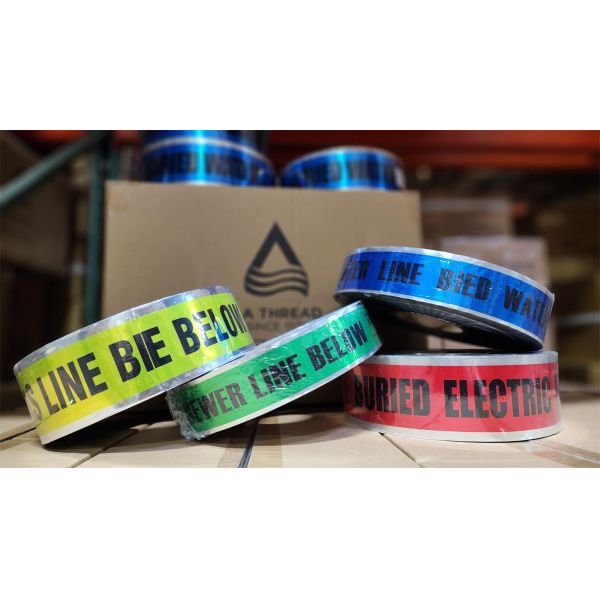 Custom Printed Logo Underground Detectable PE Waterproof  Warning Tape for Warning