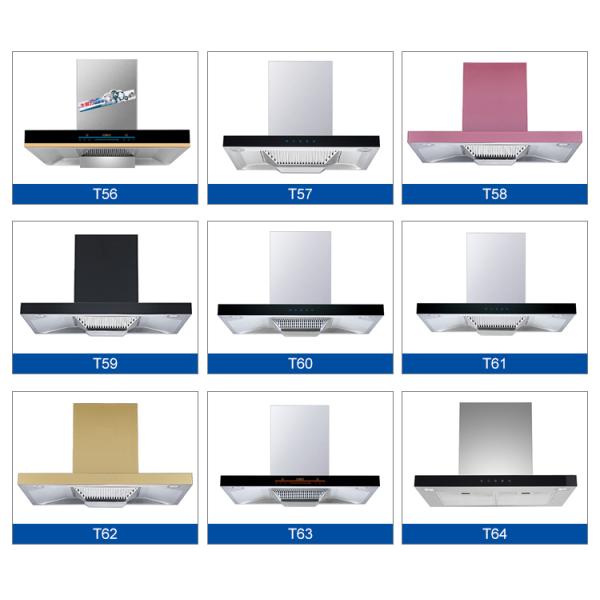 HUATAI T Shape Chimney Hood Stainless Steel Copper Motor Low Noise Function 200W Power